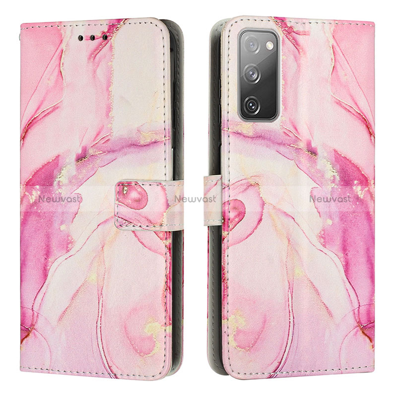 Leather Case Stands Fashionable Pattern Flip Cover Holder Y01X for Samsung Galaxy S20 FE (2022) 5G