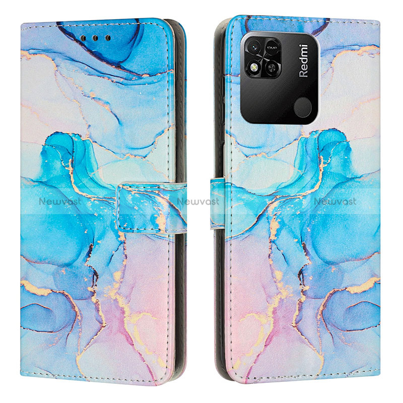 Leather Case Stands Fashionable Pattern Flip Cover Holder Y01X for Xiaomi Redmi 9C