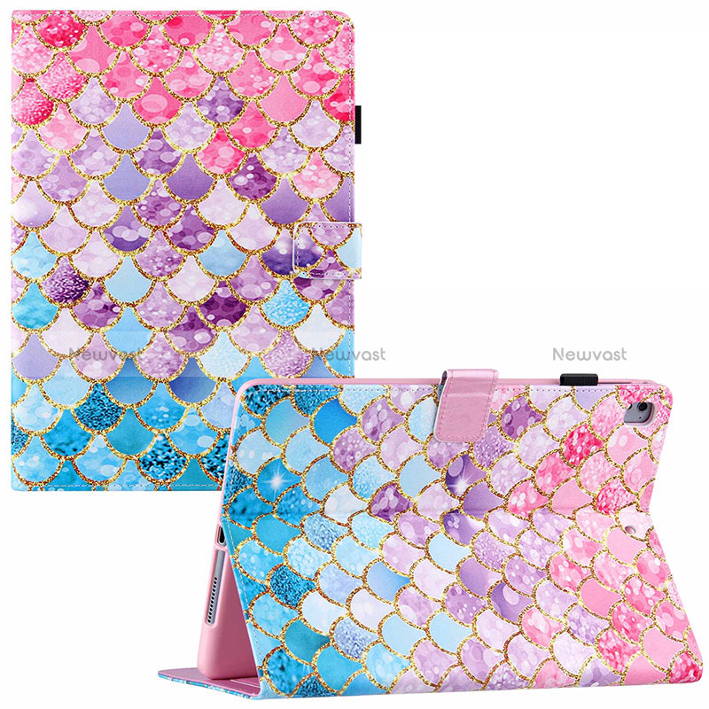 Leather Case Stands Fashionable Pattern Flip Cover Holder Y02B for Apple iPad Air 2 Colorful