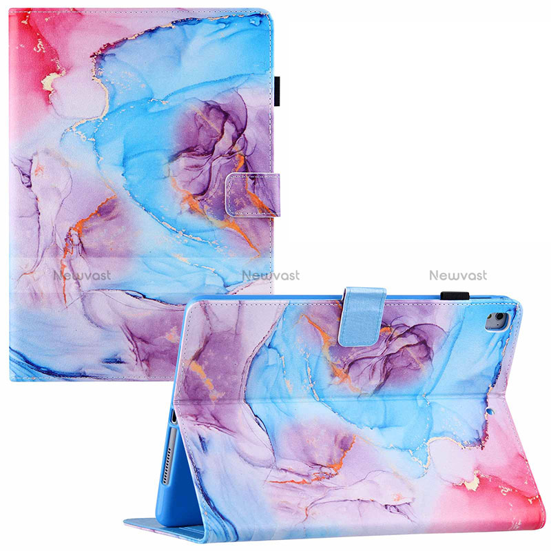 Leather Case Stands Fashionable Pattern Flip Cover Holder Y02B for Apple iPad Air 2 Sky Blue