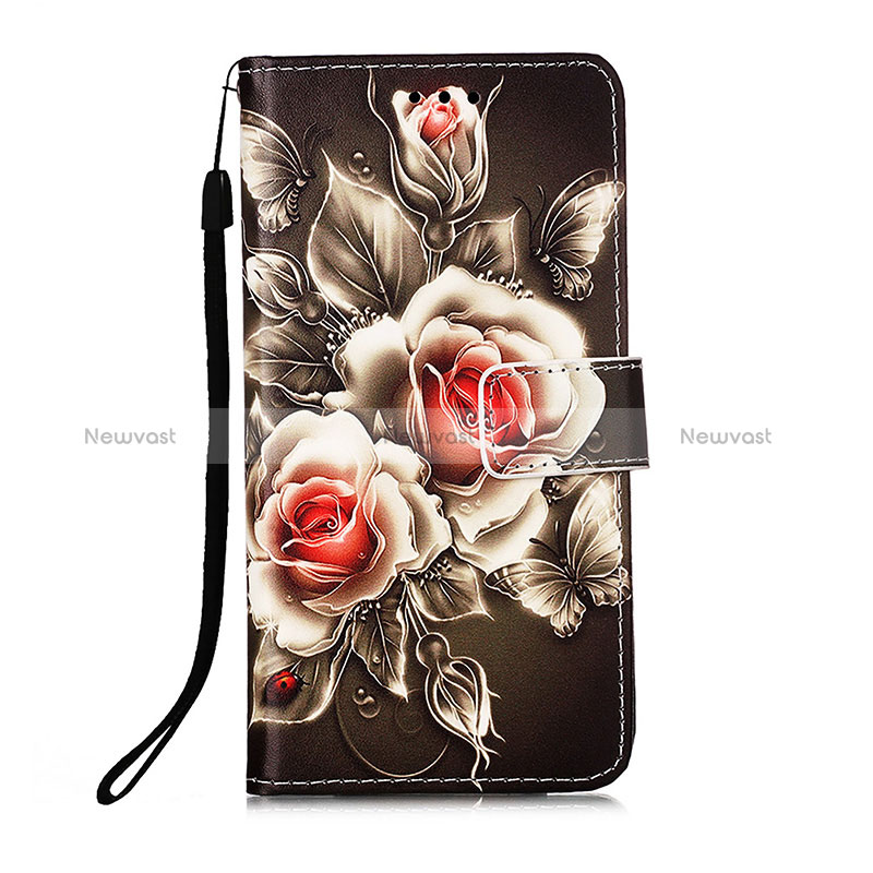 Leather Case Stands Fashionable Pattern Flip Cover Holder Y02B for Samsung Galaxy A12 Nacho