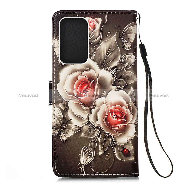 Leather Case Stands Fashionable Pattern Flip Cover Holder Y02B for Samsung Galaxy A33 5G