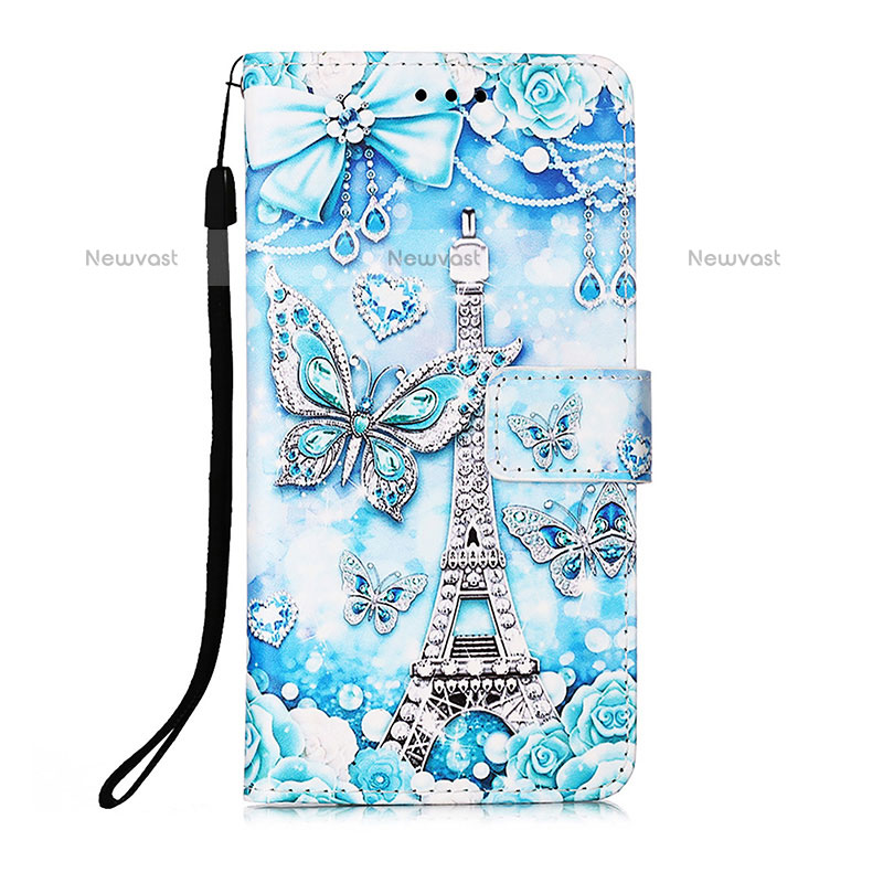 Leather Case Stands Fashionable Pattern Flip Cover Holder Y02B for Samsung Galaxy Quantum2 5G