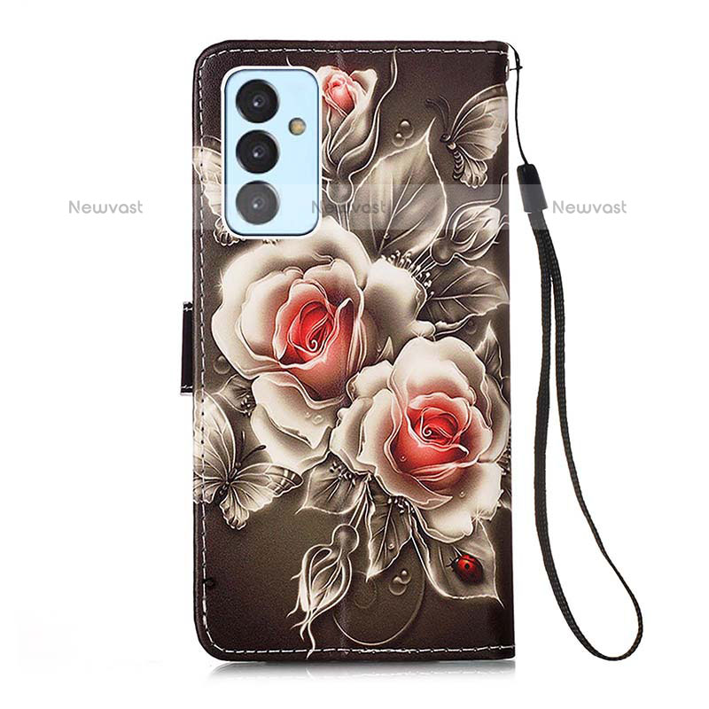 Leather Case Stands Fashionable Pattern Flip Cover Holder Y02B for Samsung Galaxy Quantum2 5G