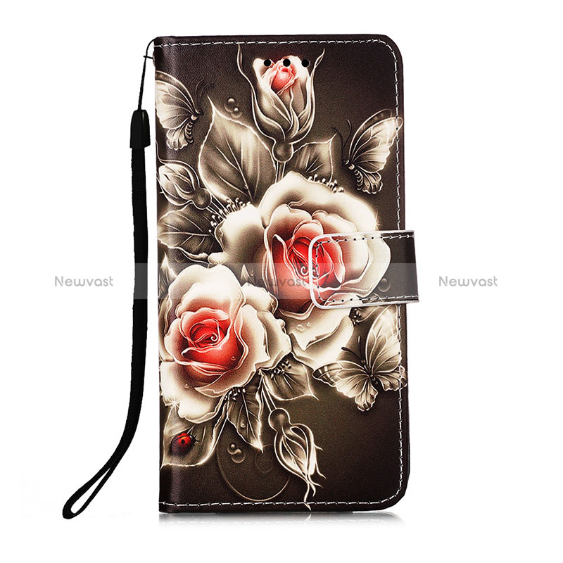 Leather Case Stands Fashionable Pattern Flip Cover Holder Y02B for Xiaomi Redmi 9 India
