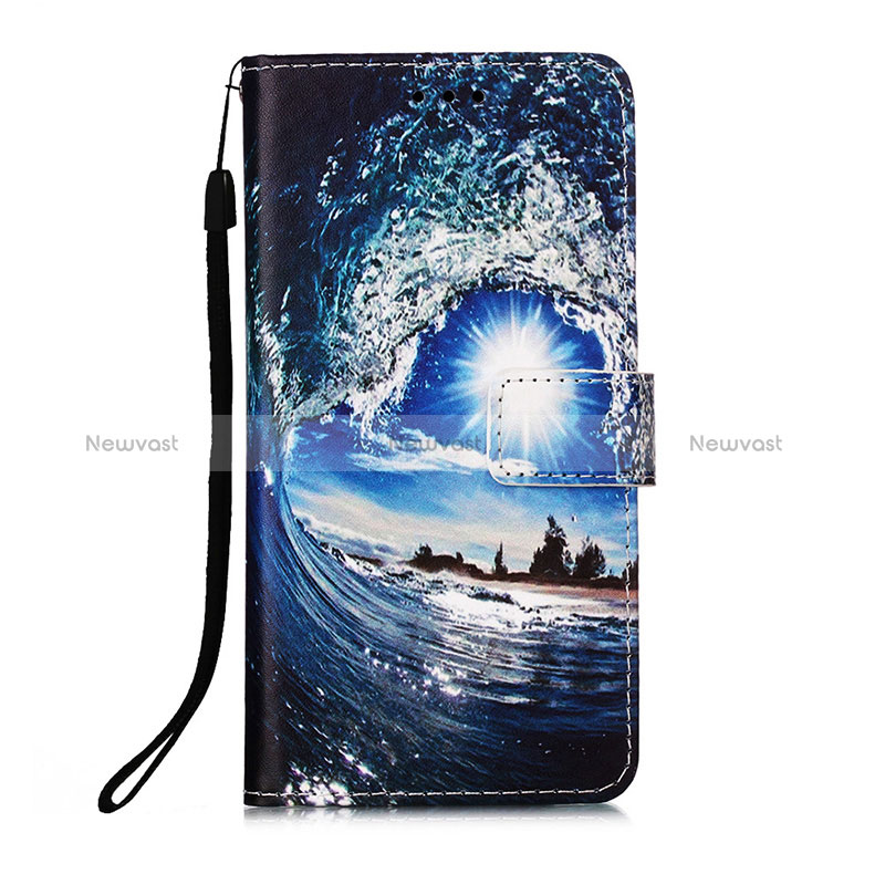 Leather Case Stands Fashionable Pattern Flip Cover Holder Y02B for Xiaomi Redmi 9A