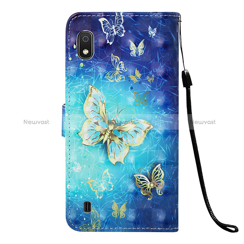 Leather Case Stands Fashionable Pattern Flip Cover Holder Y03B for Samsung Galaxy A10