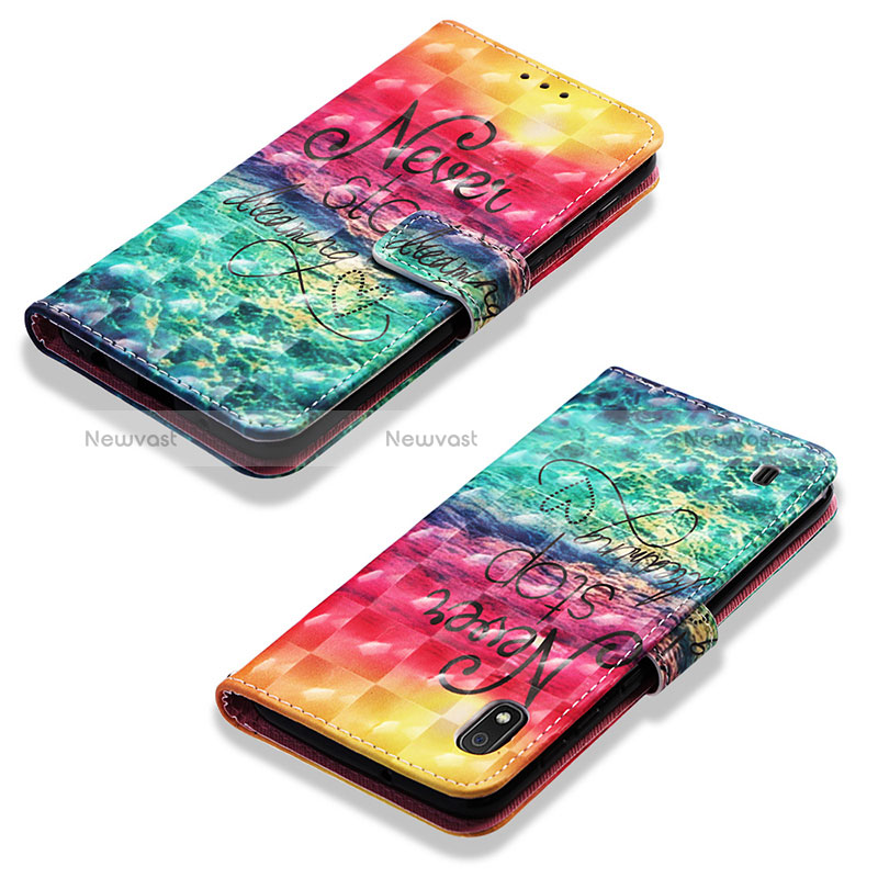 Leather Case Stands Fashionable Pattern Flip Cover Holder Y03B for Samsung Galaxy A10