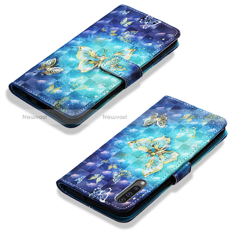 Leather Case Stands Fashionable Pattern Flip Cover Holder Y03B for Samsung Galaxy A30S