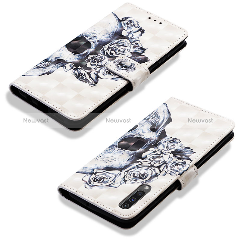 Leather Case Stands Fashionable Pattern Flip Cover Holder Y03B for Samsung Galaxy A50