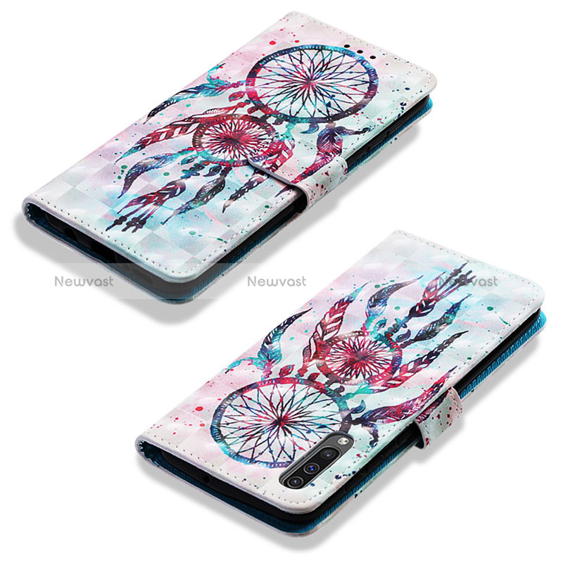 Leather Case Stands Fashionable Pattern Flip Cover Holder Y03B for Samsung Galaxy A50S Mixed
