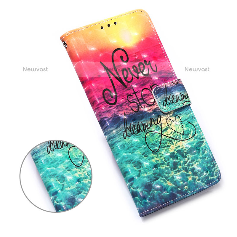 Leather Case Stands Fashionable Pattern Flip Cover Holder Y03B for Samsung Galaxy A51 4G
