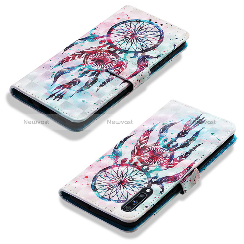 Leather Case Stands Fashionable Pattern Flip Cover Holder Y03B for Samsung Galaxy A70S