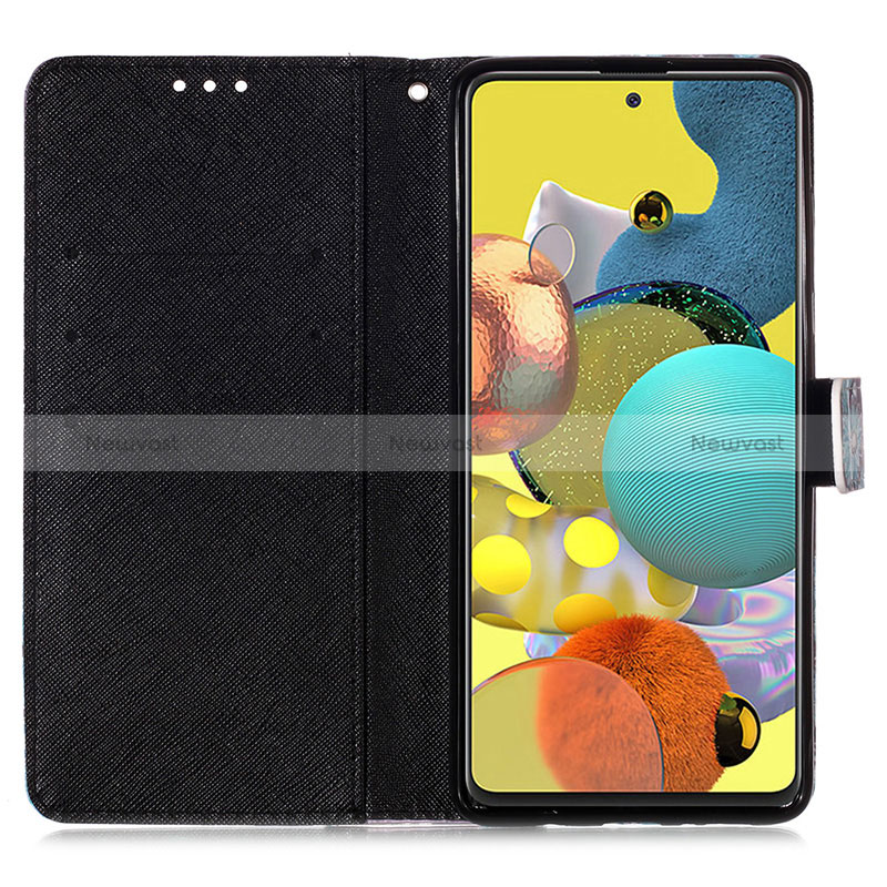 Leather Case Stands Fashionable Pattern Flip Cover Holder Y03B for Samsung Galaxy M40S
