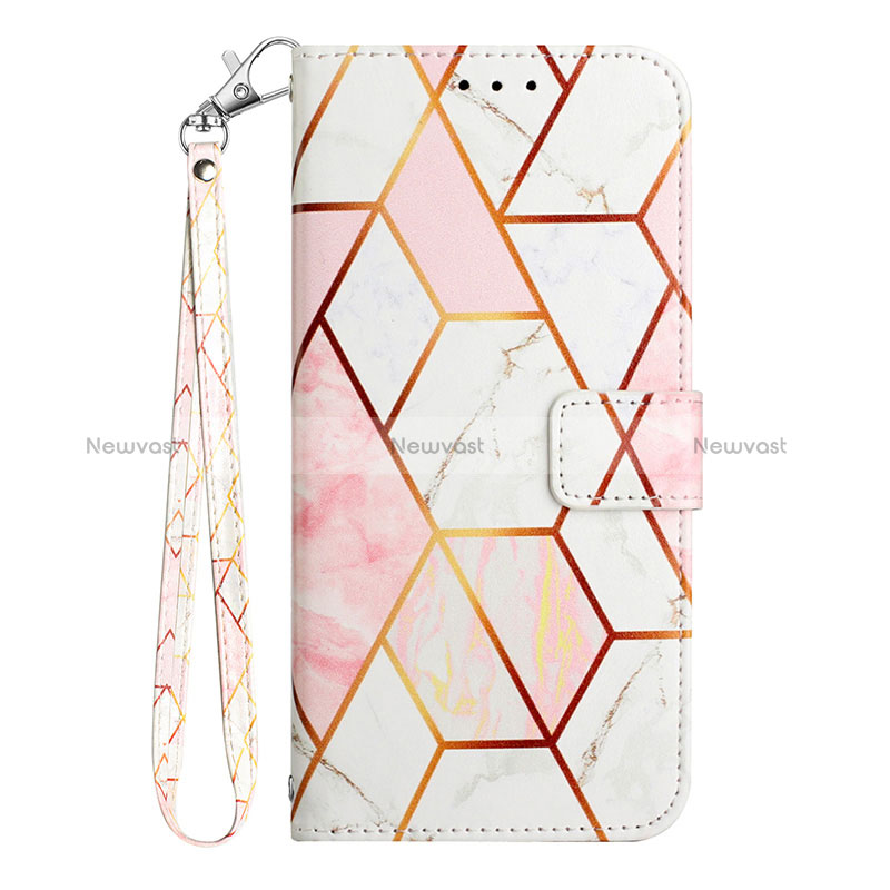 Leather Case Stands Fashionable Pattern Flip Cover Holder Y03B for Samsung Galaxy S24 Plus 5G