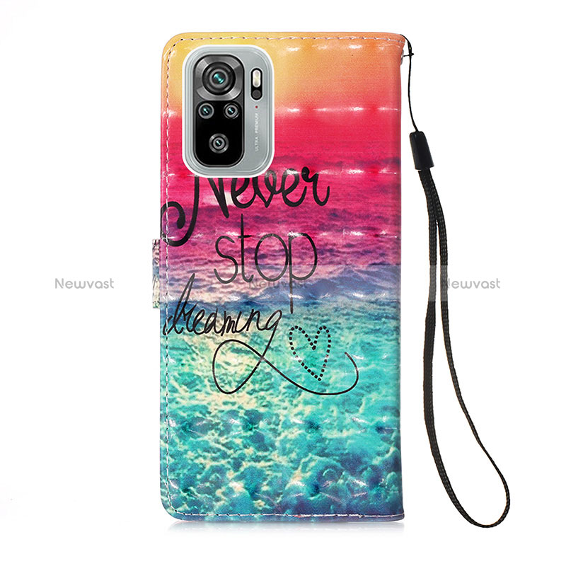 Leather Case Stands Fashionable Pattern Flip Cover Holder Y03B for Xiaomi Poco M5S