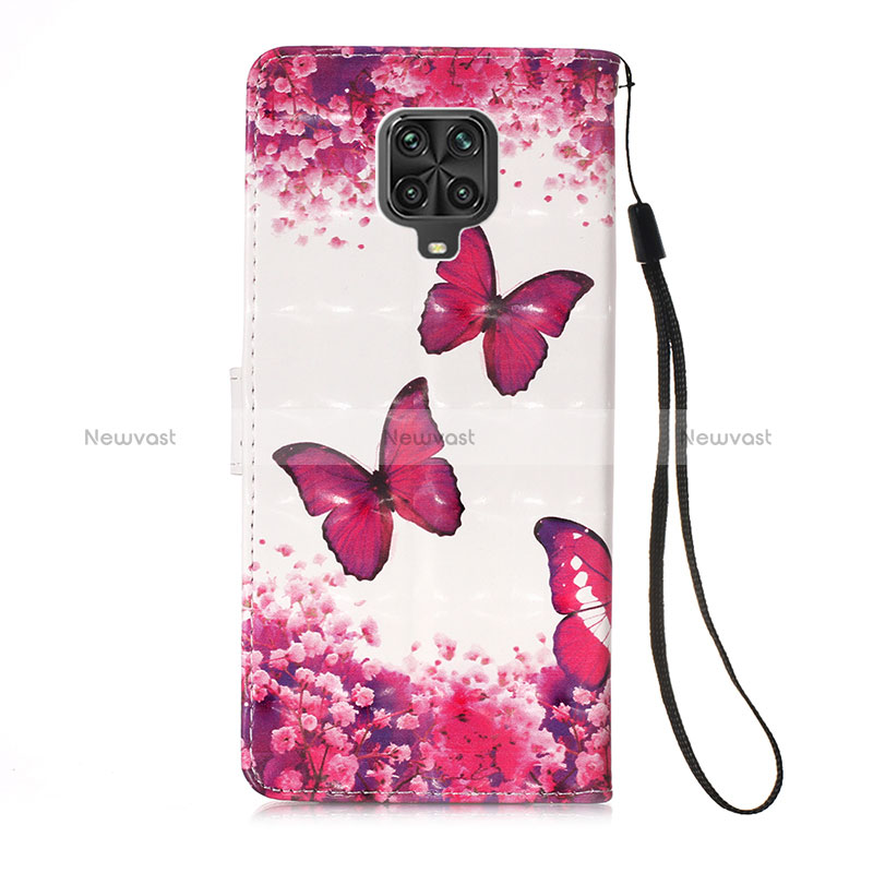 Leather Case Stands Fashionable Pattern Flip Cover Holder Y03B for Xiaomi Redmi Note 9 Pro Max