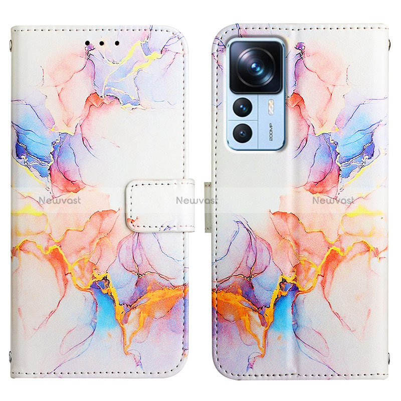 Leather Case Stands Fashionable Pattern Flip Cover Holder Y04B for Xiaomi Mi 12T Pro 5G