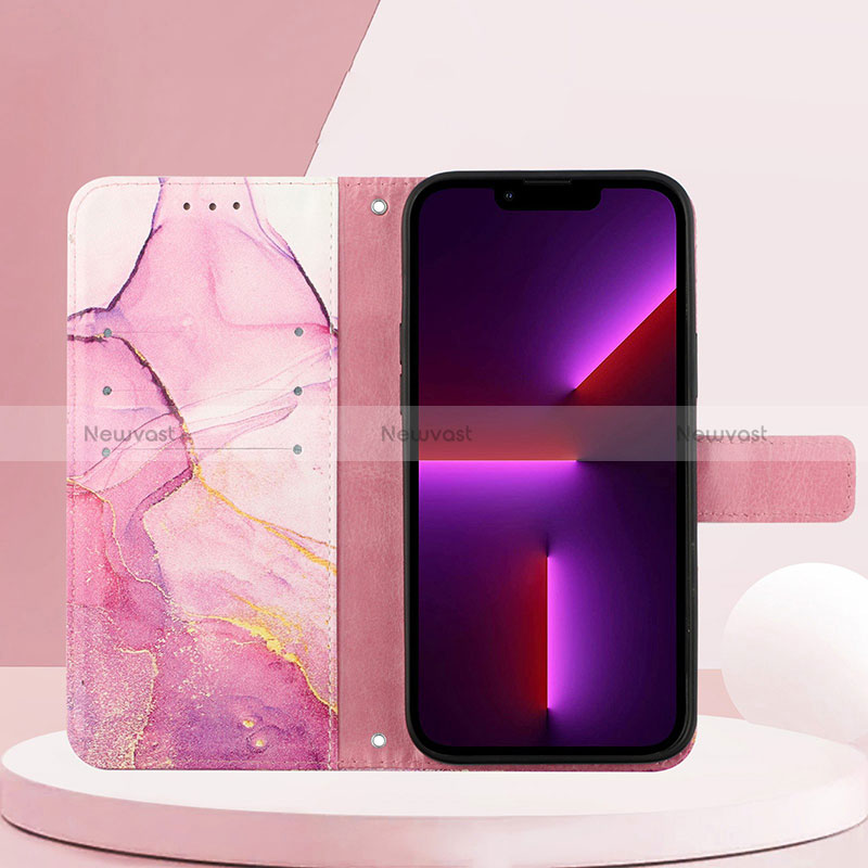 Leather Case Stands Fashionable Pattern Flip Cover Holder Y04B for Xiaomi Redmi 9 Prime India