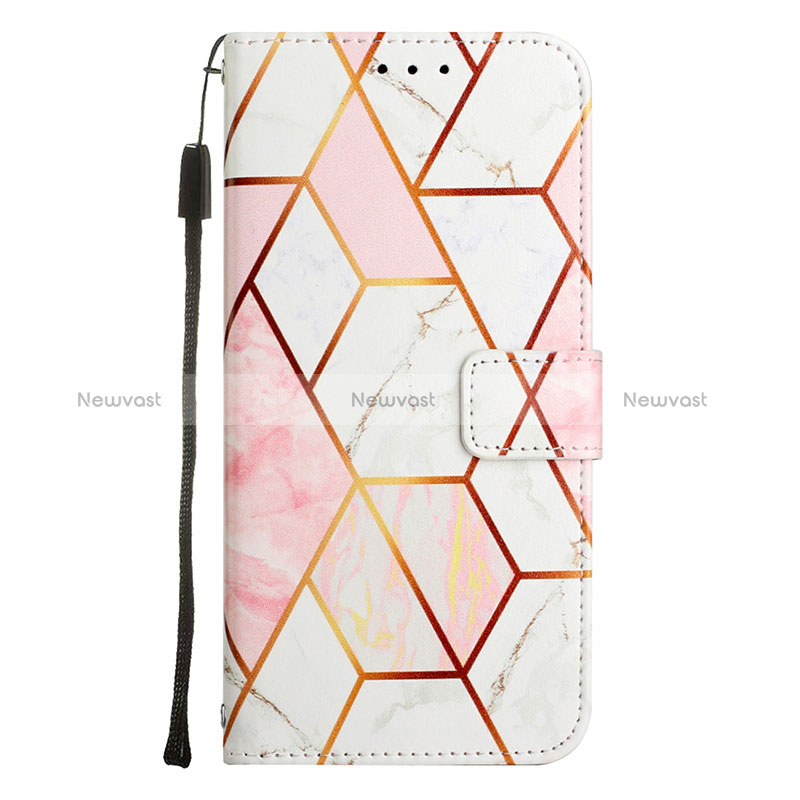 Leather Case Stands Fashionable Pattern Flip Cover Holder Y04B for Xiaomi Redmi Note 11R 5G