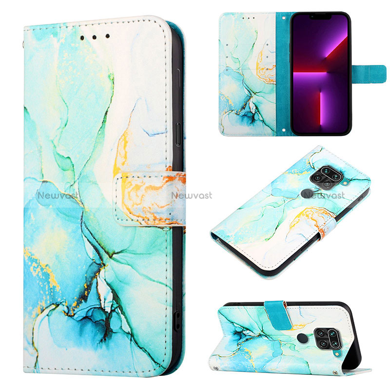 Leather Case Stands Fashionable Pattern Flip Cover Holder Y04B for Xiaomi Redmi Note 9