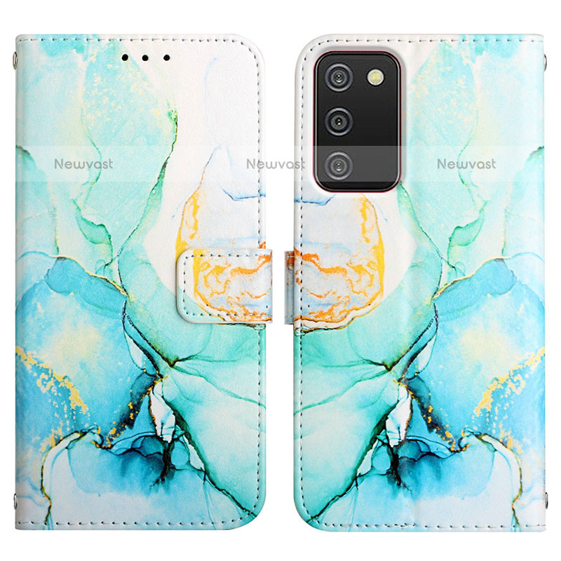 Leather Case Stands Fashionable Pattern Flip Cover Holder Y05B for Samsung Galaxy A02s