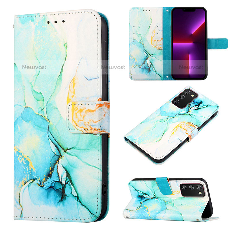 Leather Case Stands Fashionable Pattern Flip Cover Holder Y05B for Samsung Galaxy A02s