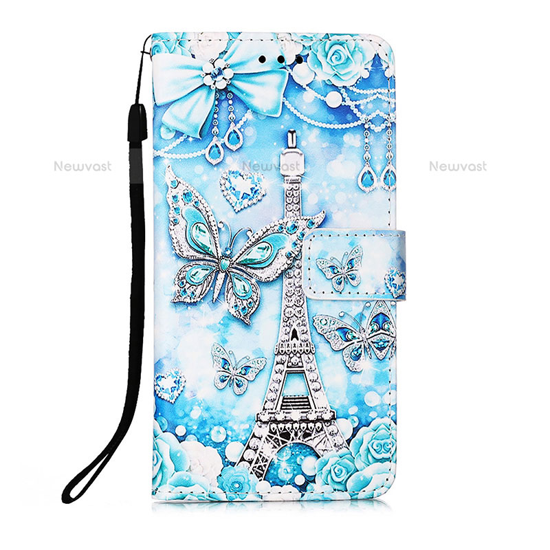 Leather Case Stands Fashionable Pattern Flip Cover Holder Y05B for Samsung Galaxy S21 FE 5G