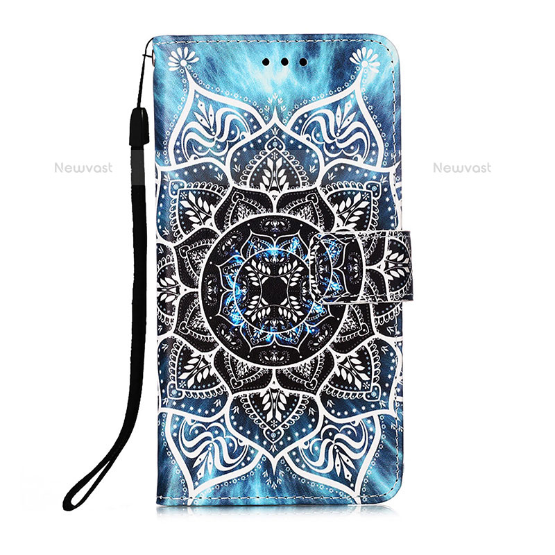 Leather Case Stands Fashionable Pattern Flip Cover Holder Y05B for Samsung Galaxy S22 5G