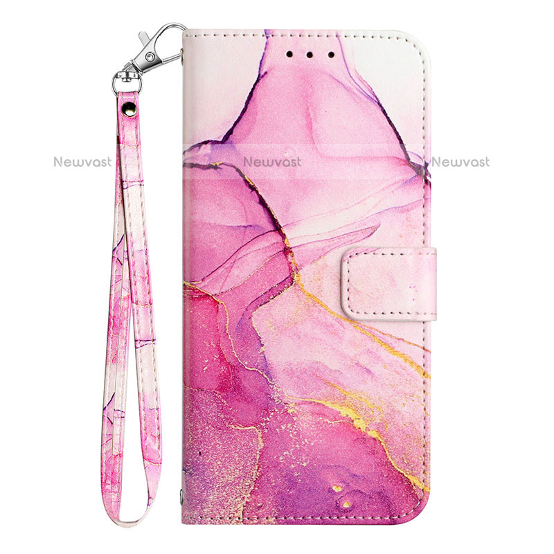 Leather Case Stands Fashionable Pattern Flip Cover Holder Y06B for Samsung Galaxy A02s