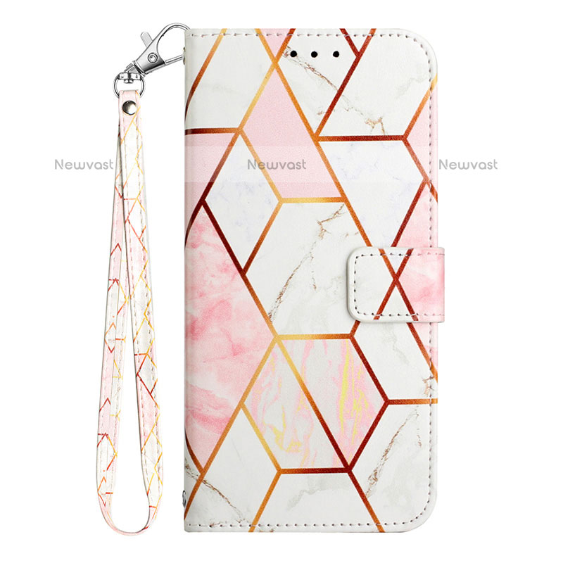 Leather Case Stands Fashionable Pattern Flip Cover Holder Y06B for Samsung Galaxy A02s