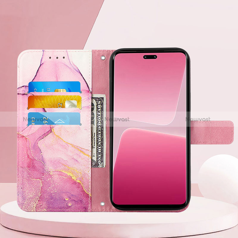 Leather Case Stands Fashionable Pattern Flip Cover Holder YB4 for Xiaomi Mi 13 Lite 5G