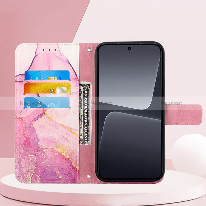 Leather Case Stands Fashionable Pattern Flip Cover Holder YB4 for Xiaomi Mi 13 Pro 5G