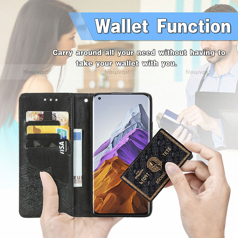 Leather Case Stands Fashionable Pattern Flip Cover L02 Holder for Xiaomi Mi 11 Pro 5G