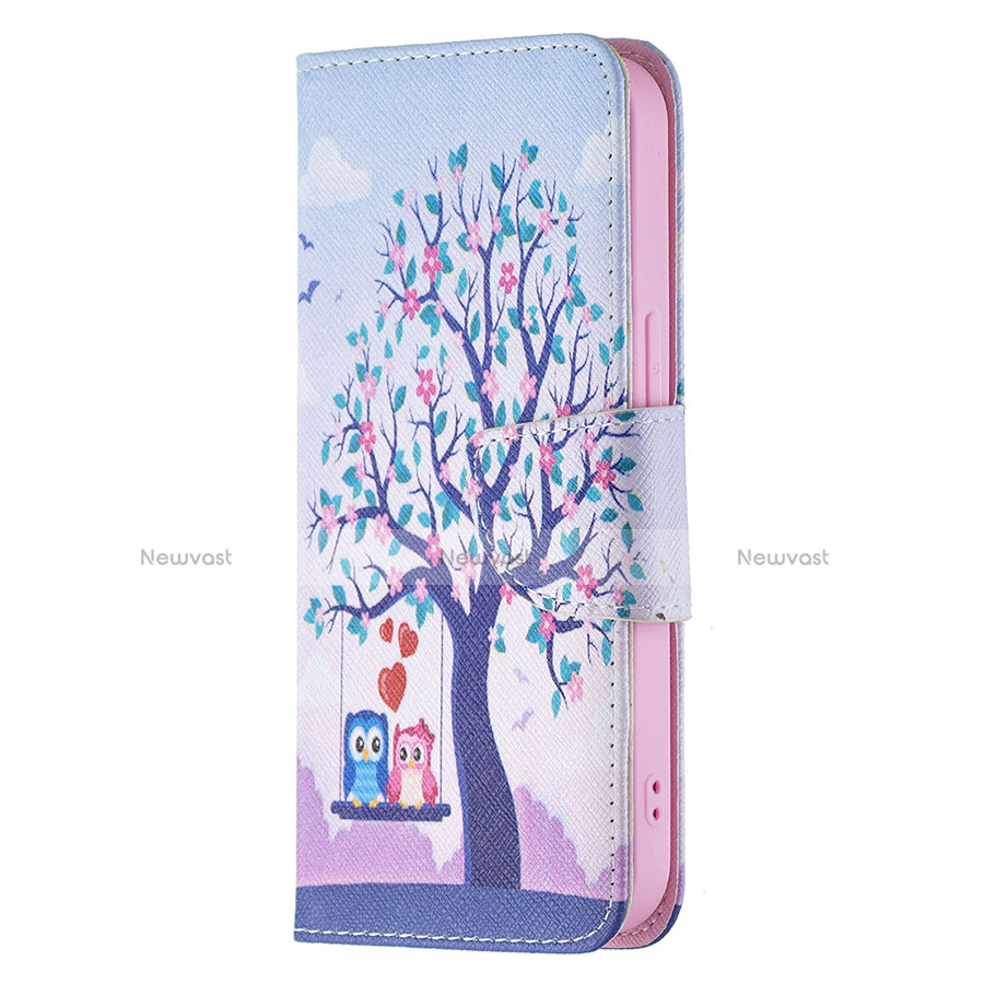 Leather Case Stands Fashionable Pattern Flip Cover L07 Holder for Apple iPhone 13 Mini Mixed