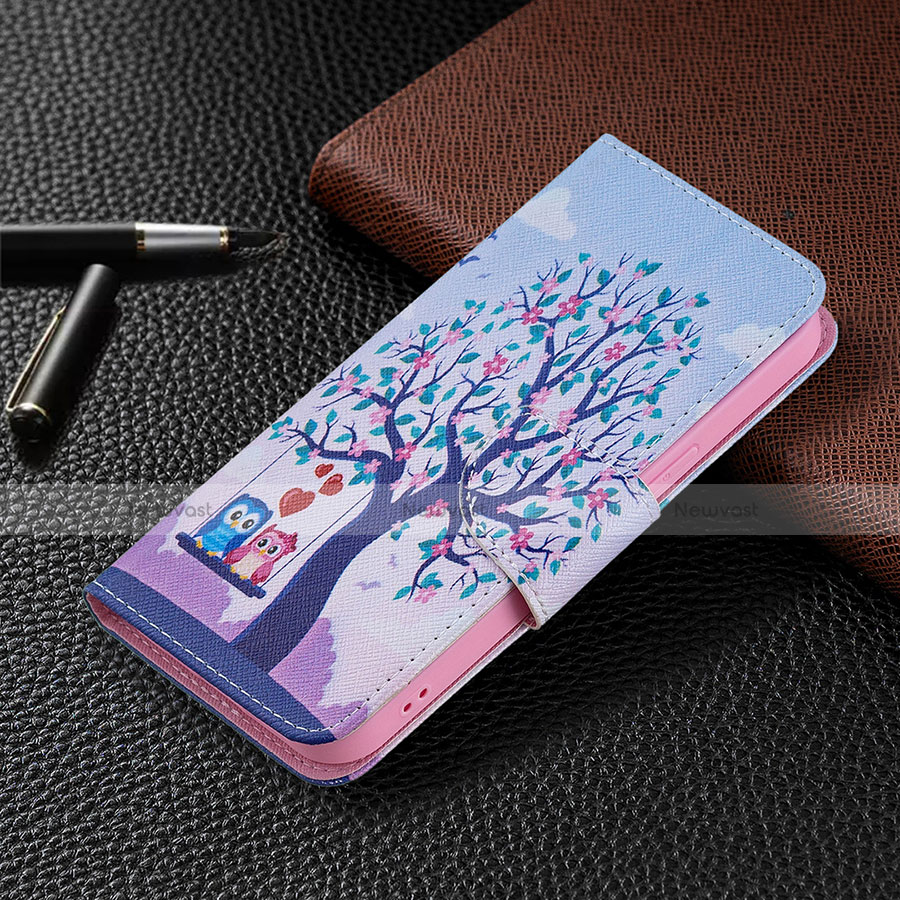 Leather Case Stands Fashionable Pattern Flip Cover L07 Holder for Apple iPhone 13 Pro Mixed