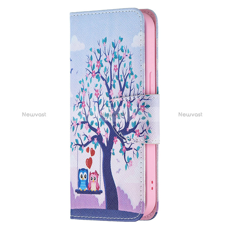 Leather Case Stands Fashionable Pattern Flip Cover L07 Holder for Apple iPhone 14 Pro Max Mixed