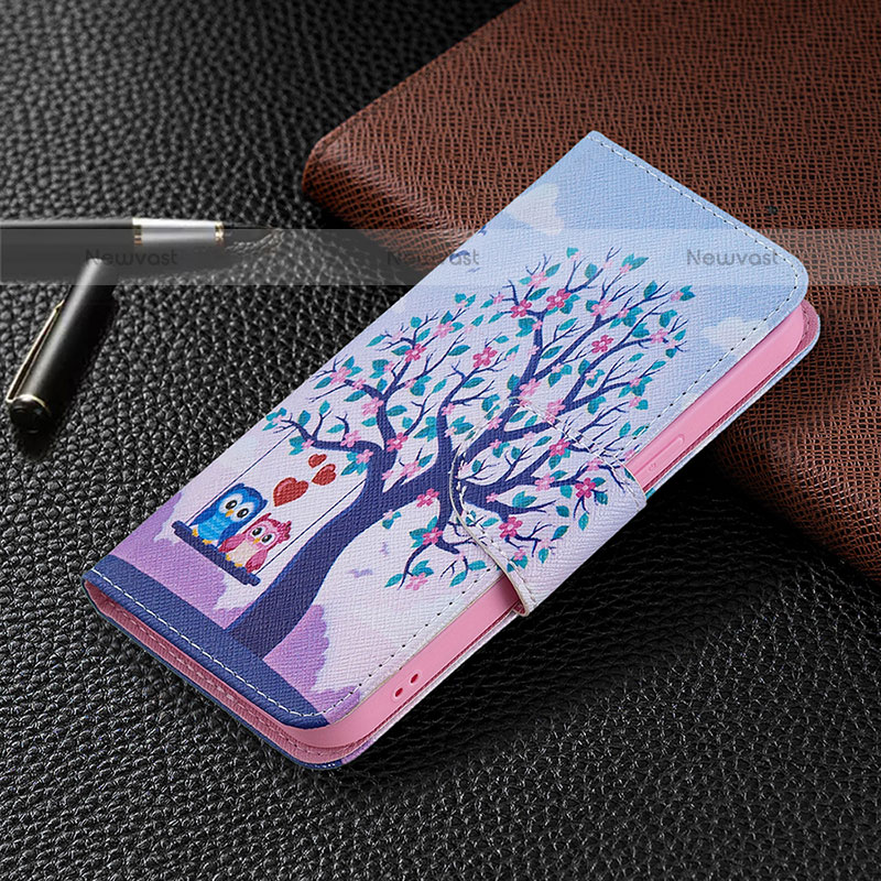 Leather Case Stands Fashionable Pattern Flip Cover L07 Holder for Apple iPhone 14 Pro Mixed