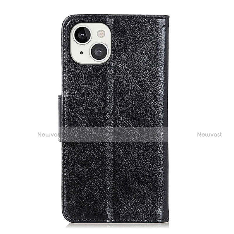 Leather Case Stands Flip Cover A02 Holder for Apple iPhone 14