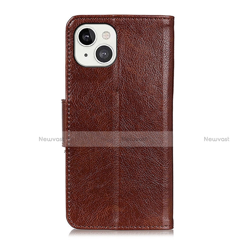 Leather Case Stands Flip Cover A02 Holder for Apple iPhone 14