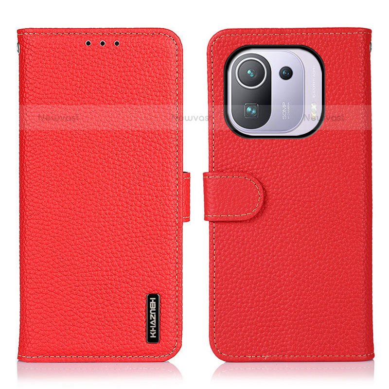 Leather Case Stands Flip Cover B01H Holder for Xiaomi Mi 11 Pro 5G