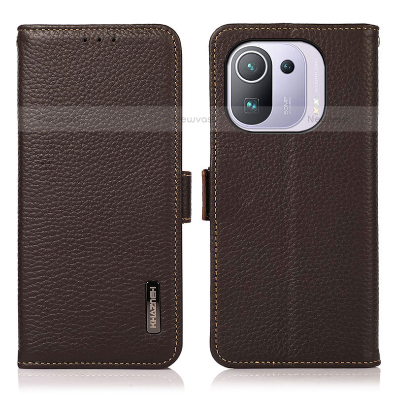 Leather Case Stands Flip Cover B03H Holder for Xiaomi Mi 11 Pro 5G