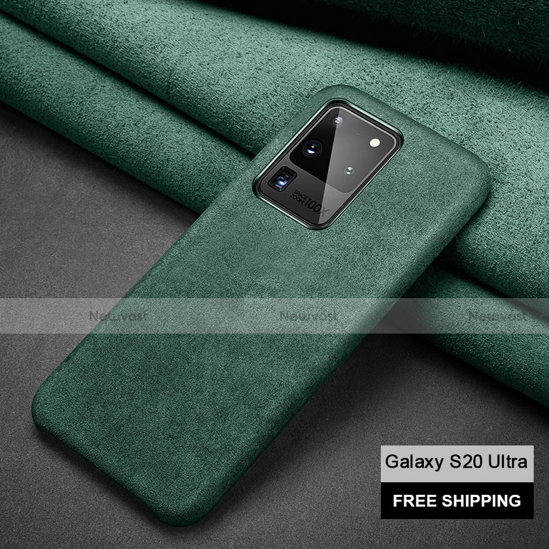 Leather Case Stands Flip Cover C02 Holder for Samsung Galaxy S20 Ultra