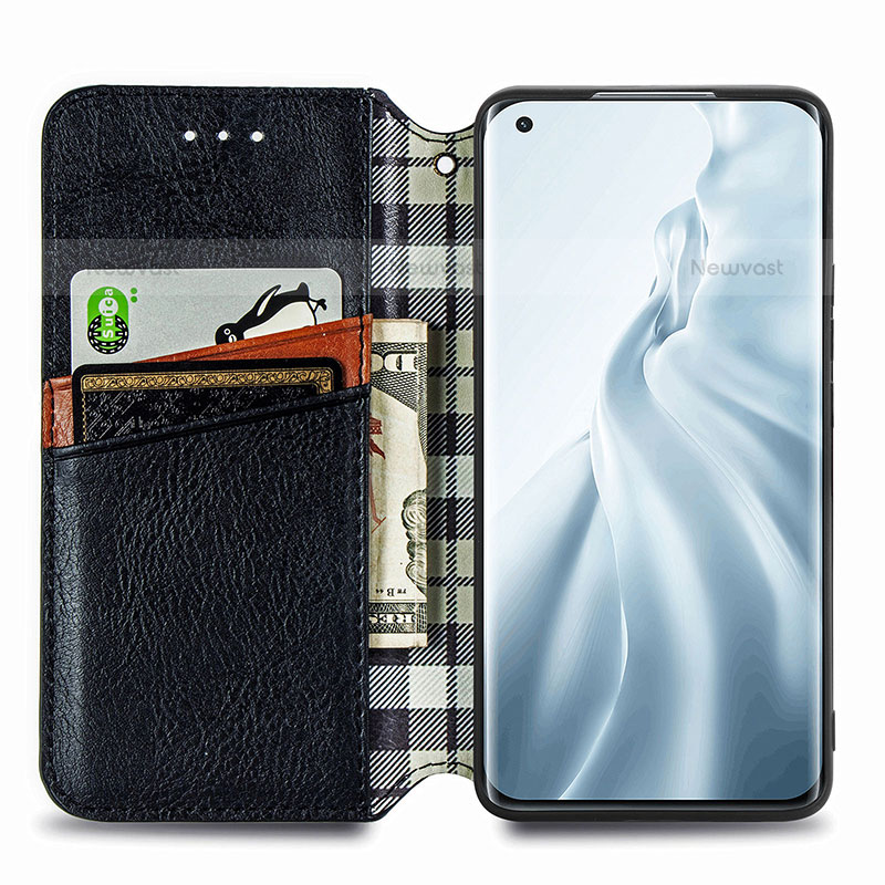 Leather Case Stands Flip Cover C04 Holder for Xiaomi Mi 11 Lite 5G