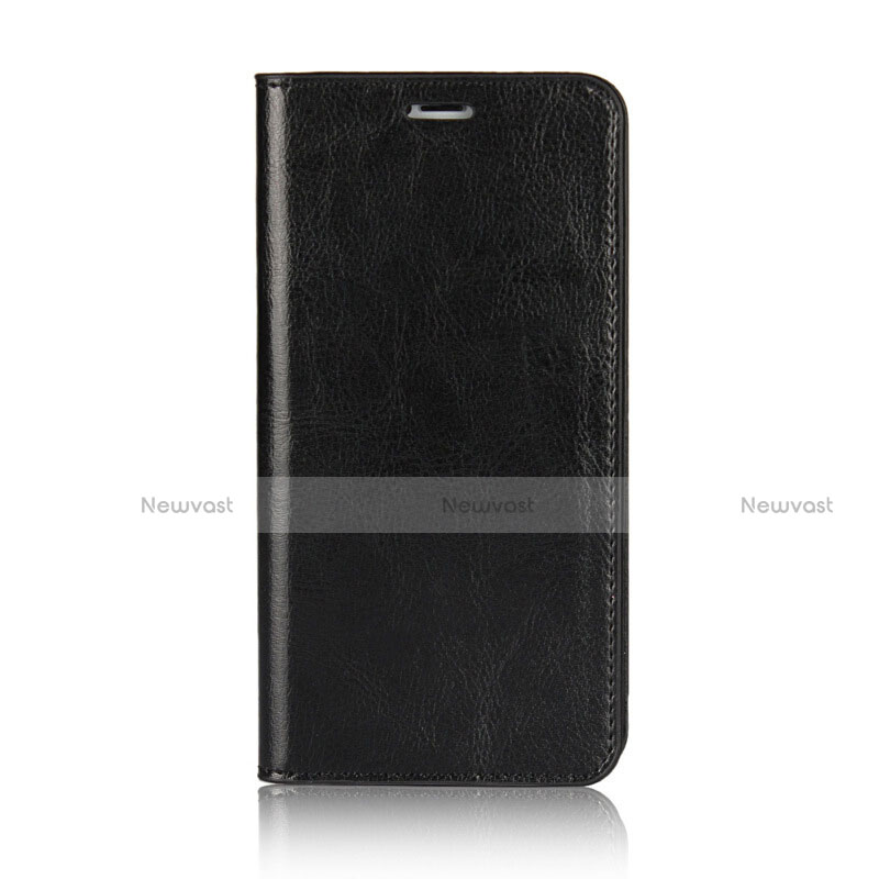 Leather Case Stands Flip Cover F01 for Apple iPhone X Black
