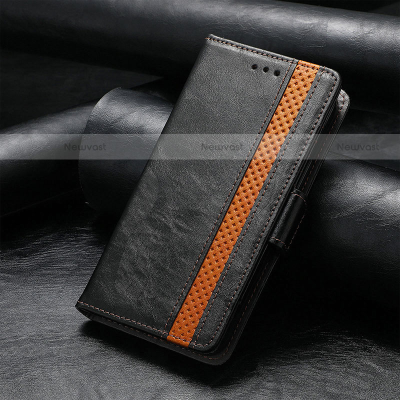Leather Case Stands Flip Cover F04 Holder for Apple iPhone 13 Black