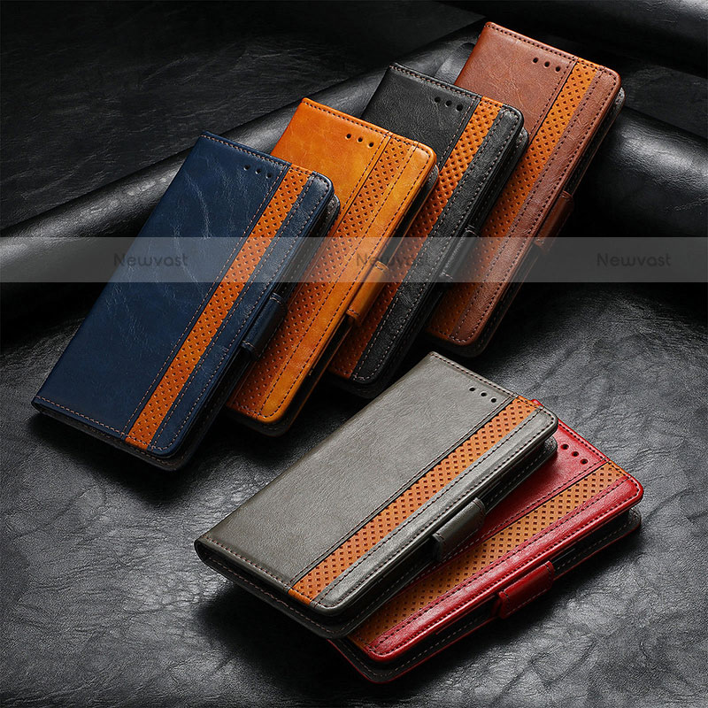 Leather Case Stands Flip Cover F04 Holder for Apple iPhone 13 Mini