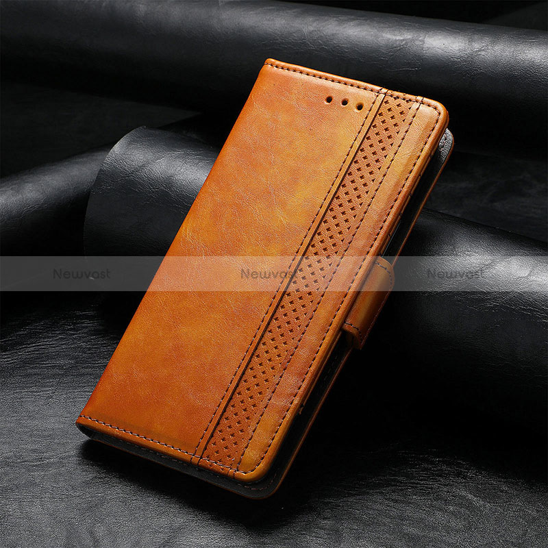 Leather Case Stands Flip Cover F04 Holder for Apple iPhone 15 Plus
