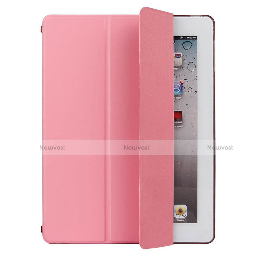 Leather Case Stands Flip Cover for Apple iPad 3 Pink