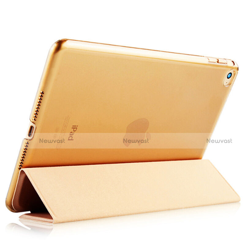 Leather Case Stands Flip Cover for Apple iPad Air 2 Brown